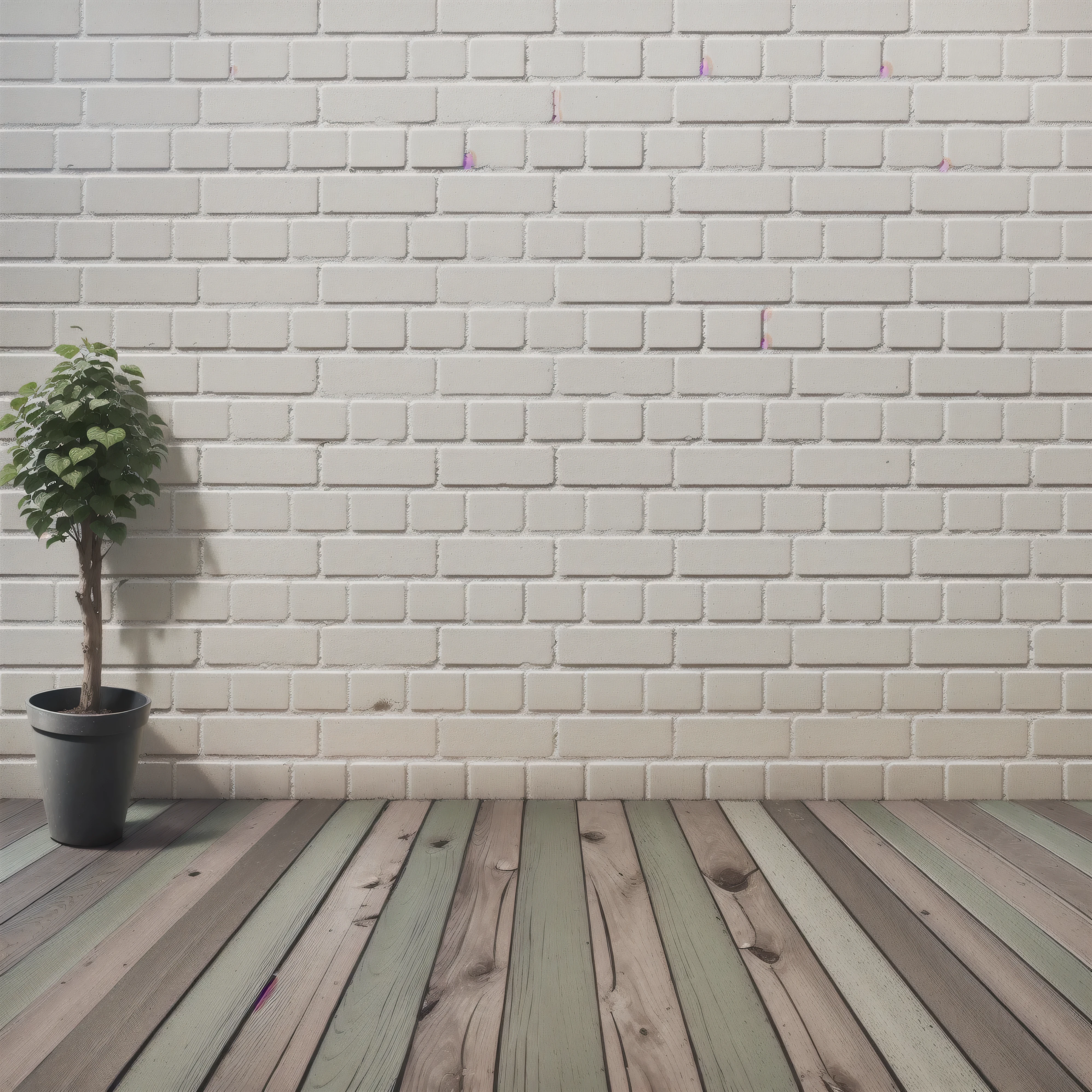 there is a plant in a pot on a wooden floor, interior background, cement brick wall background, living room wall background, white background wall, brick wall background, interior design background, interior white wall, brick, basic background, background image, isolated background, concrete brick background, white wall background, photo studio background, hyper realistic background, studio background, personal room background