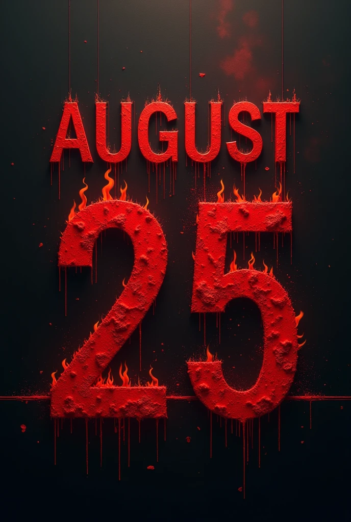 Make “ AUGUST
25th
ROHINGYA GENOCIDE DAY
REMEMBRANCE” front blood and fire