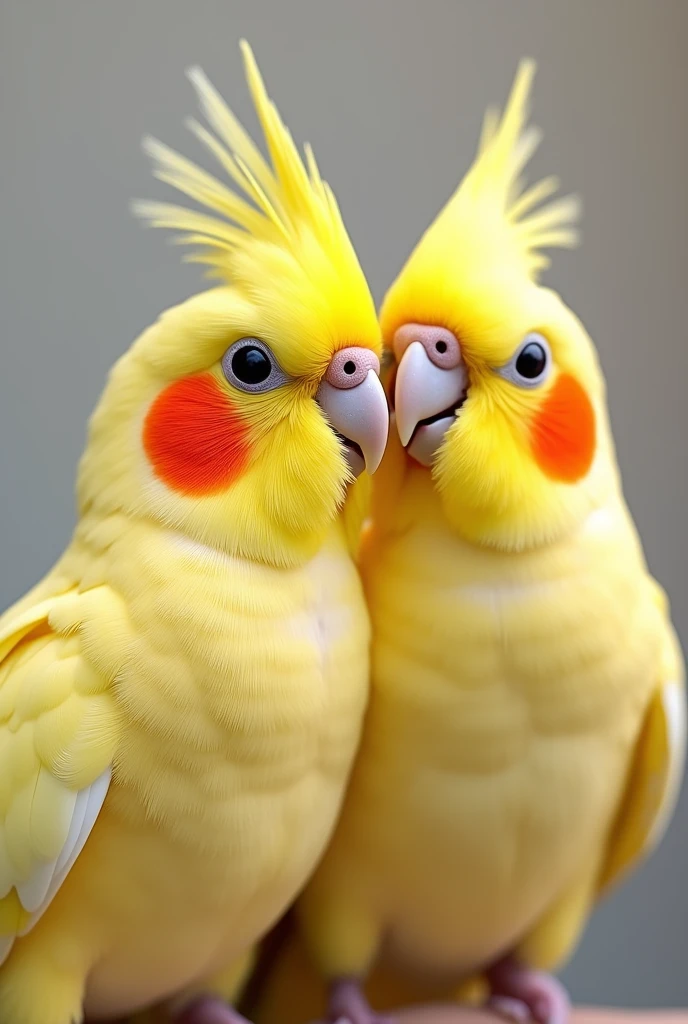 3 cool lutino coctail birds