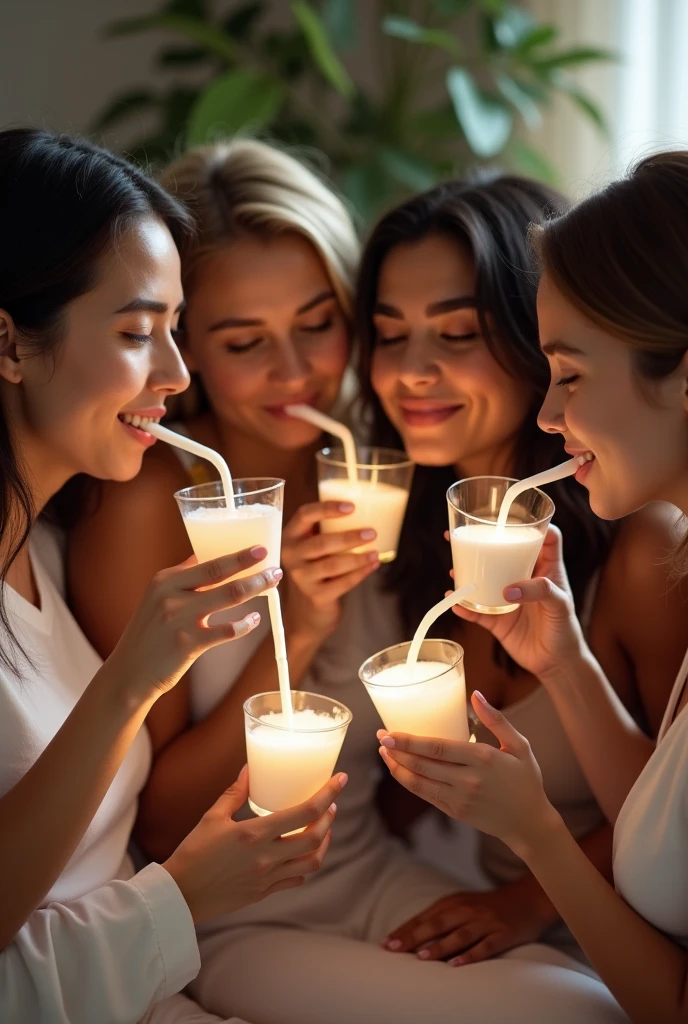 Women drinking womens breast milk