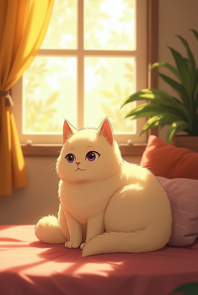 **Title: The Tearful Tale of Luna and Leo**

In a small, sunlit room at the edge of a quiet village, there lived a plump, gentle cat named Luna. Her fur was the color of cream, soft and thick, perfect for cozy naps in the warm afternoon sun. Luna had always been content with her life, spending her days lazily chasing sunbeams and curling up on the soft cushions her human provided.

One day, Luna,