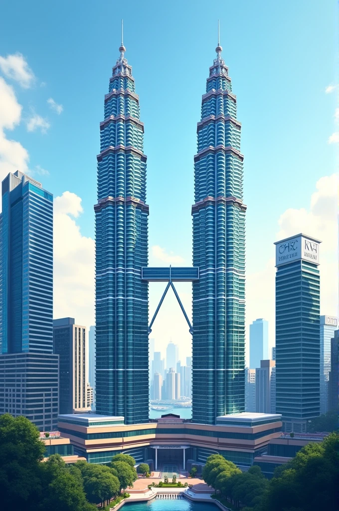 Petronas twin tower vector image