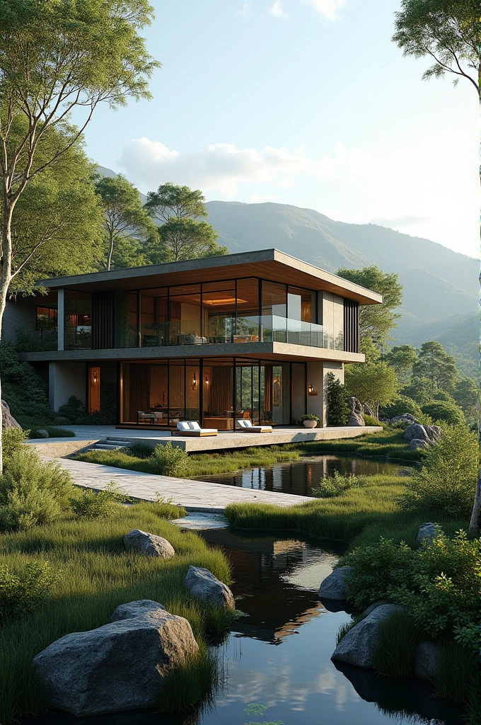 Draw a house design 