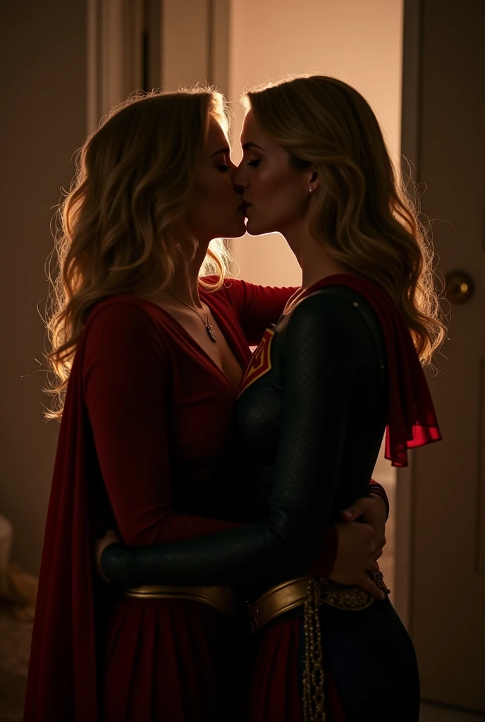supercorp/lena luthor and supergirl kissing who looks like melissa benoist and katie mcgrath