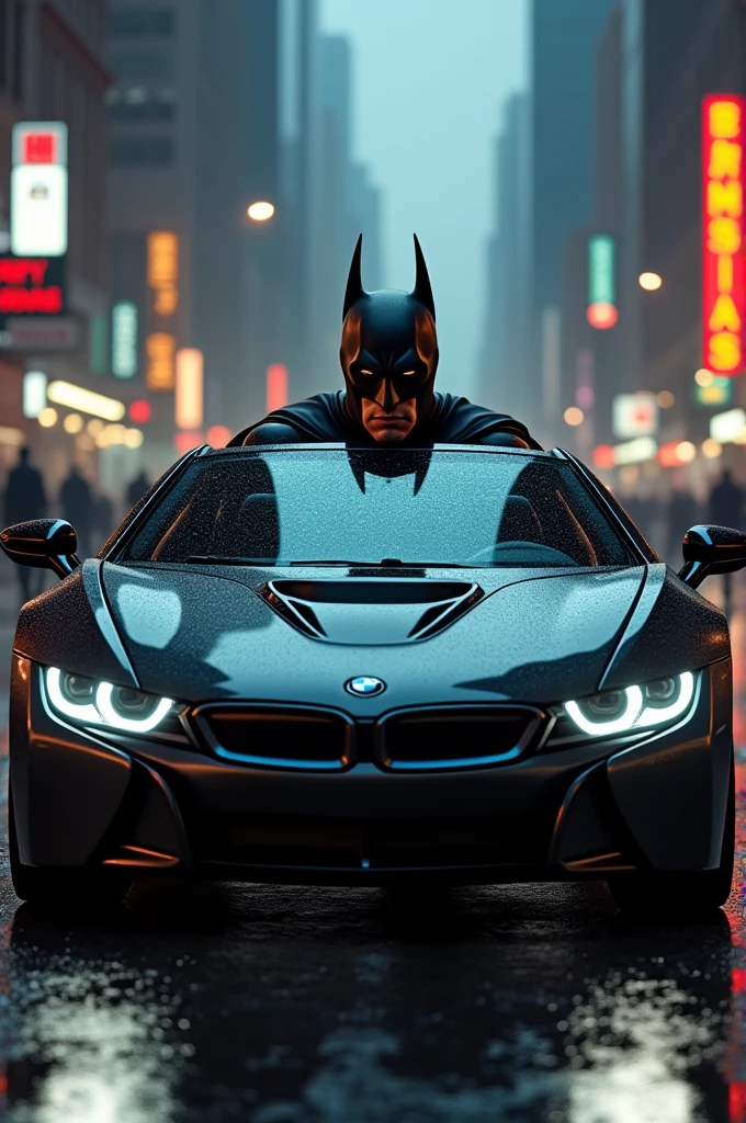 Batman drives a BMW