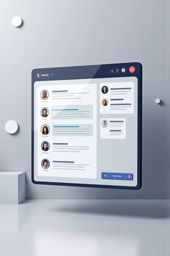 Window contains chat box on right side and lest sude bar having group chat and private chat