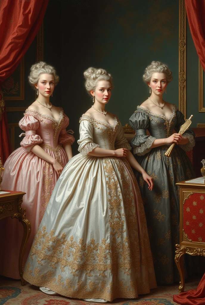 Did you know that women in the 18th century ( create an image of women from 18th century )