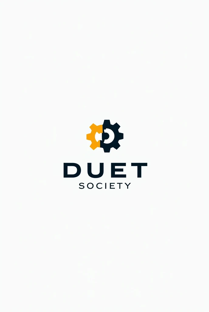 A logo for of an united group of Engineers showing the community name DUET Society 