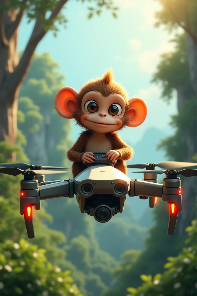Monkey drive in drone