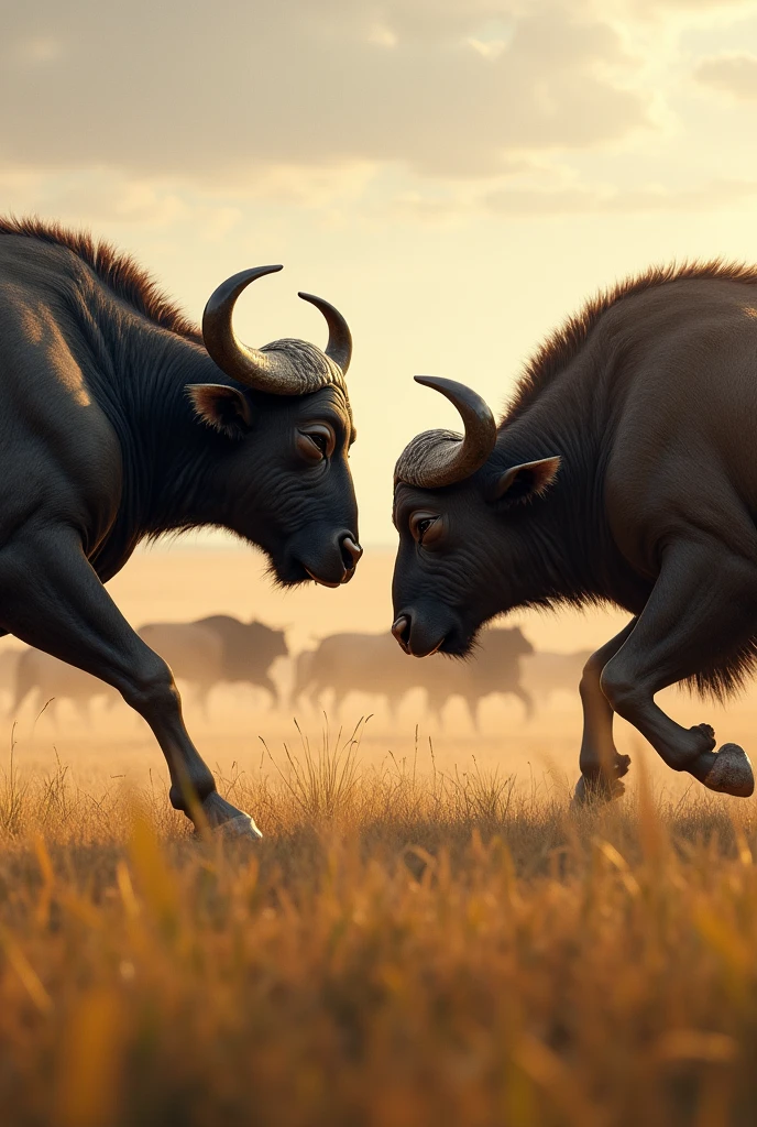 Strongest water buffalo vs cape buffalo