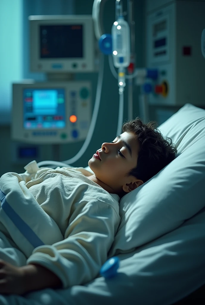 A Pakistani boy in ICU to give fluid