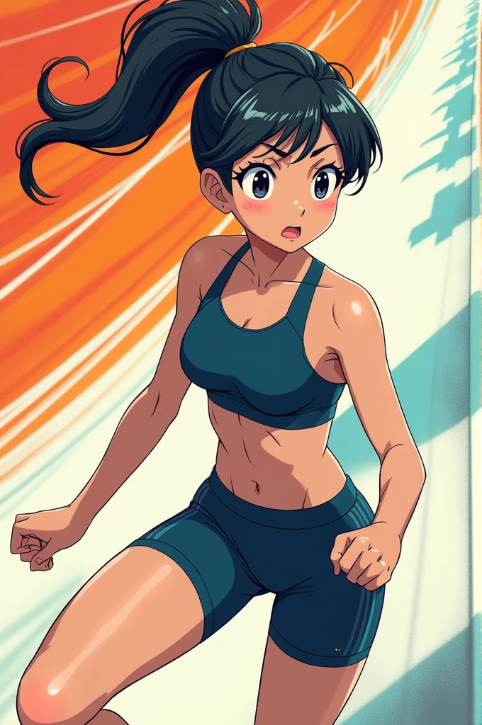 athlete,girl,ajime,without panty