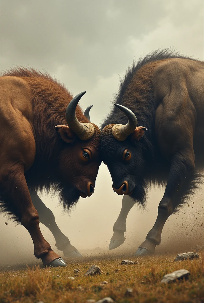 Strongest buffalo fight with ox