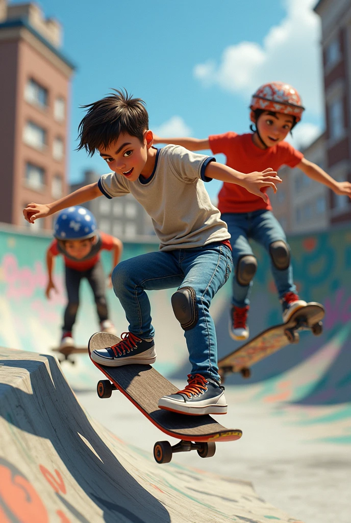3 skater boys