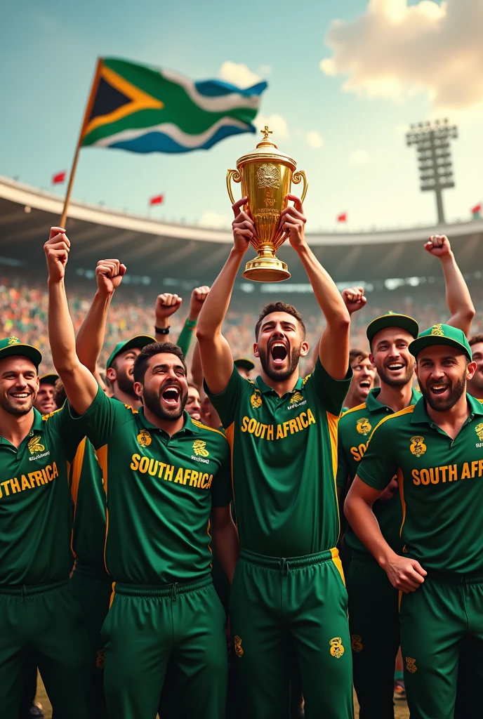South Africa win cricket trophy