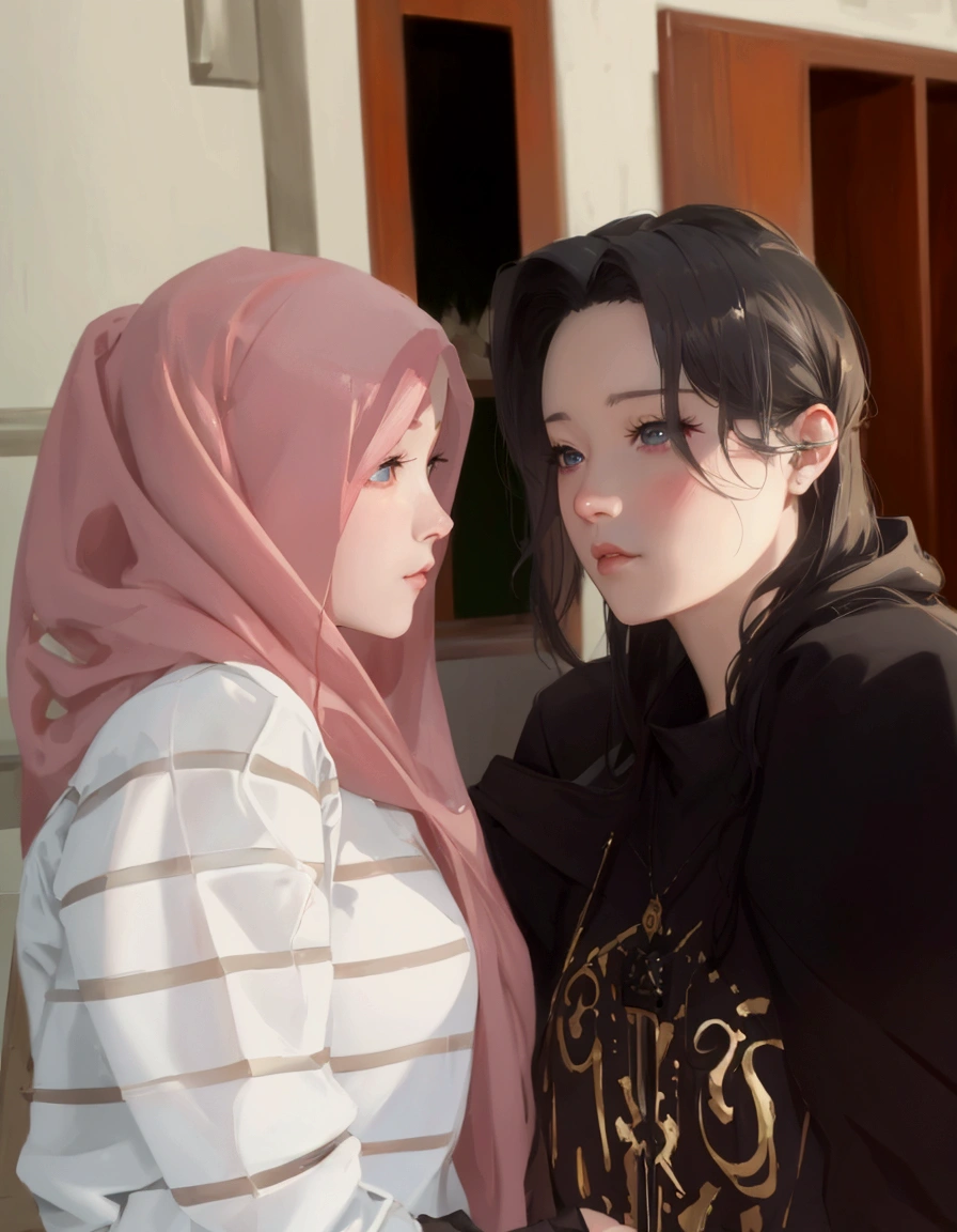 there are two people sitting at a table with a glass of milk, artwork in the style of guweiz, realism artstyle, realistic artstyle, high quality fanart, photorealistic!!!!!!! art style, kda and sam yang, realistic picture, realism art, cai xukun, realistic art, lovely couple, [ realistic photography ], official fanart, realistic background