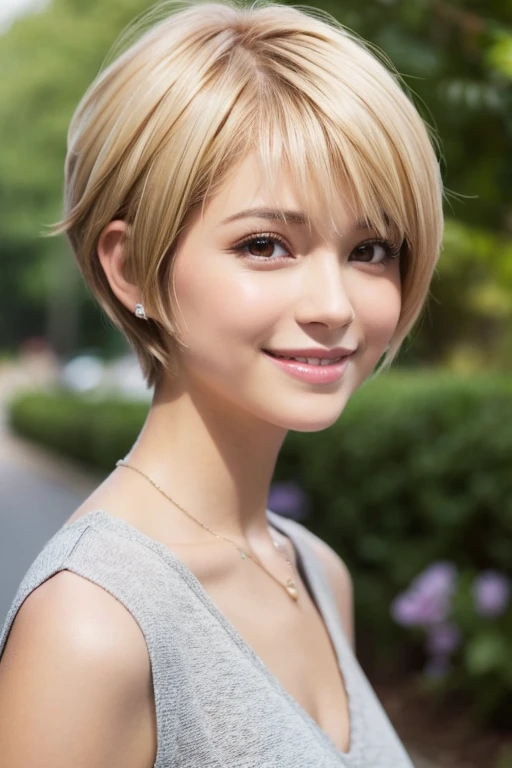 One person, Gaze, smile, Pixie Cut Shortcuts, Short hair tip
