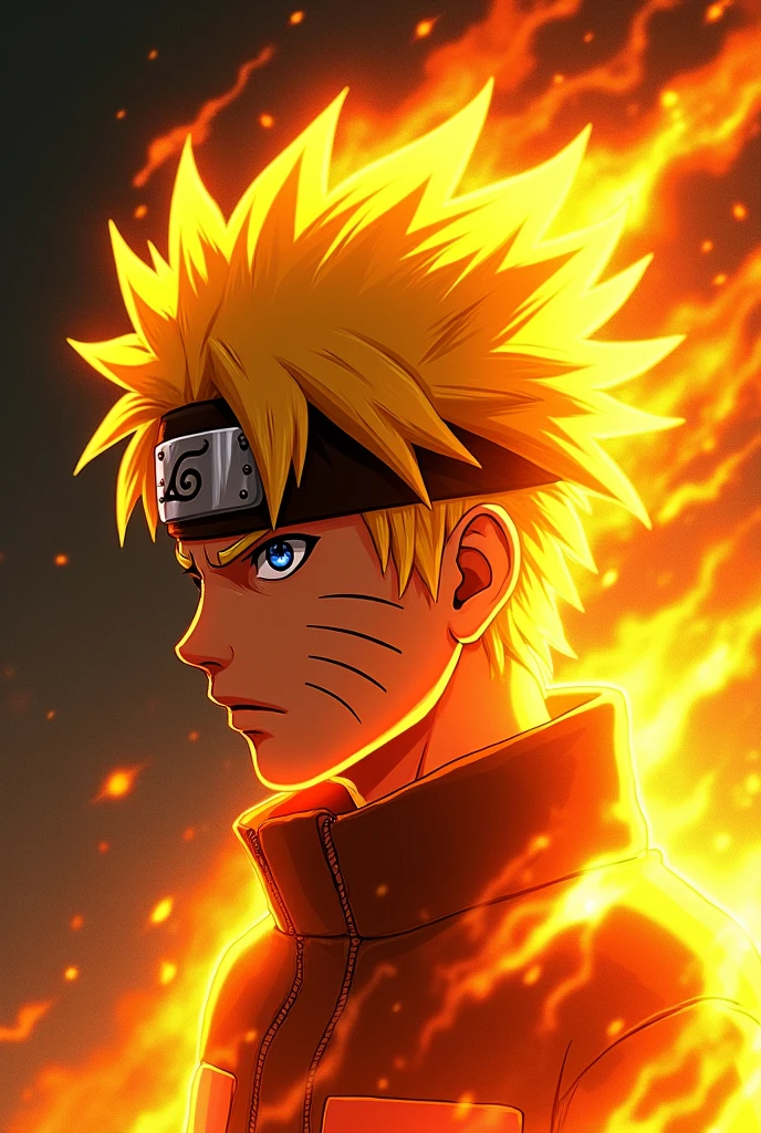 Nuruto hair in fire hair