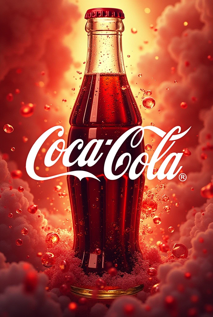 Create a fizzy Coca-Cola poster