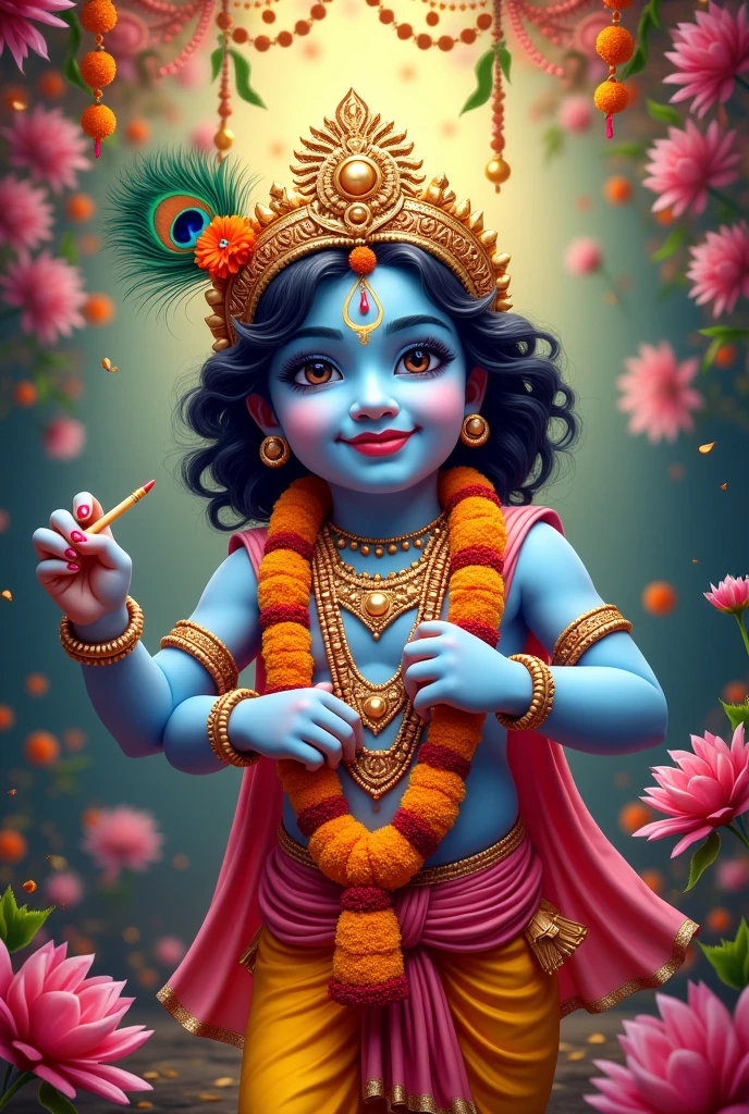 Ek photo me aap sabhi ko Janmashtami ki hardik shubhkamnaye likha hona chahiye