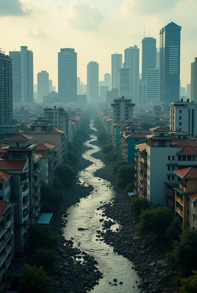 At the beginning of the 21st century, Jakarta, Indonesia capital city, has become the center of the country&#39;s economic and political activities. However, behind the splendor and density of this city, a major threat has been lurking for a long time: Jakarta is slowly sinking. This phenomenon is not just a figment of the imagination, but rather the result of a combination of interrelated factors that worsen over time..

**1. Excess Groundwater Absorption:**
One of the main causes of Jakarta&#39;s sinking is excessive groundwater extraction.. Because the supply of clean water from the government is not sufficient to meet the needs of the population., Many residents and companies take water directly from the ground using drilled wells.. Every liter of water taken from the earth causes the soil layer to become more fragile and empty, which ultimately results in the lowering of the land surface. In some areas, Jakarta is even sinking up to 25 cm per year.

**2. Uncontrolled Urbanization:**
Jakarta has experienced a significant population explosion over the past few decades.. With more than 10 million people living in this city, need for housing, Infrastructure, and public services improved rapidly. This uncontrolled urbanization has led to development on land that should be water catchment areas.. When heavy rain or flooding occurs, water has no place to flow, thus worsening flooding and accelerating the process of land subsidence..

**3. Global Climate Change:**
Climate change also has a significant impact on the future of Jakarta. Global warming causes the ice at the poles to melt, which ultimately raises sea levels worldwide. Jakarta, most of which are in the lowlands and close to the sea, very vulnerable to this sea level rise. Even, some parts of the north of the city are already below sea level and are protected only by increasingly fragile levees..

**4. Geological Conditions and Tectonic Plates:**
Apart from human and climate factors, k