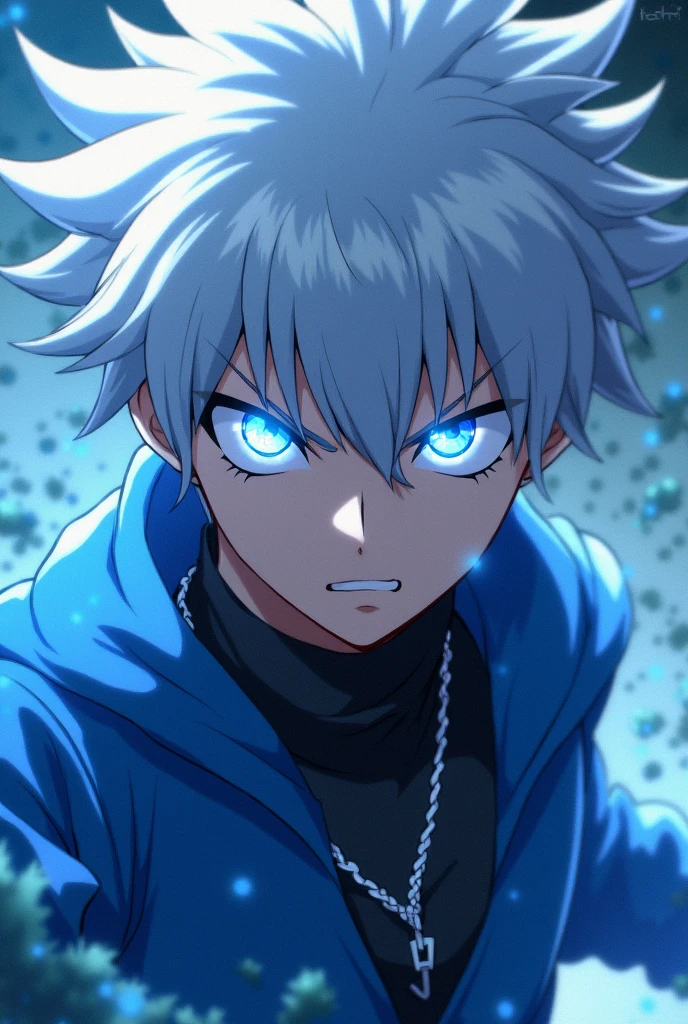 tensei shitara slime datta ken, VELZARD, silver hair, male adolescent body, anime art style, anime styling, reincarnated as a slime, bright and burning eyes, shining blue eyes, burning eyes, wall-paper, 4 k manga wall-paper, badass animated 8k, 4k animado wall-paper, animated epic art, hd anime wallpaper, anime wallpaper, 4K animated style, ultra hd animado wall-paper, animado wall-paper 4k, animado wall-paper 4 k, epic animated style, mitzvah art style, detailed animated art, blue flare lens