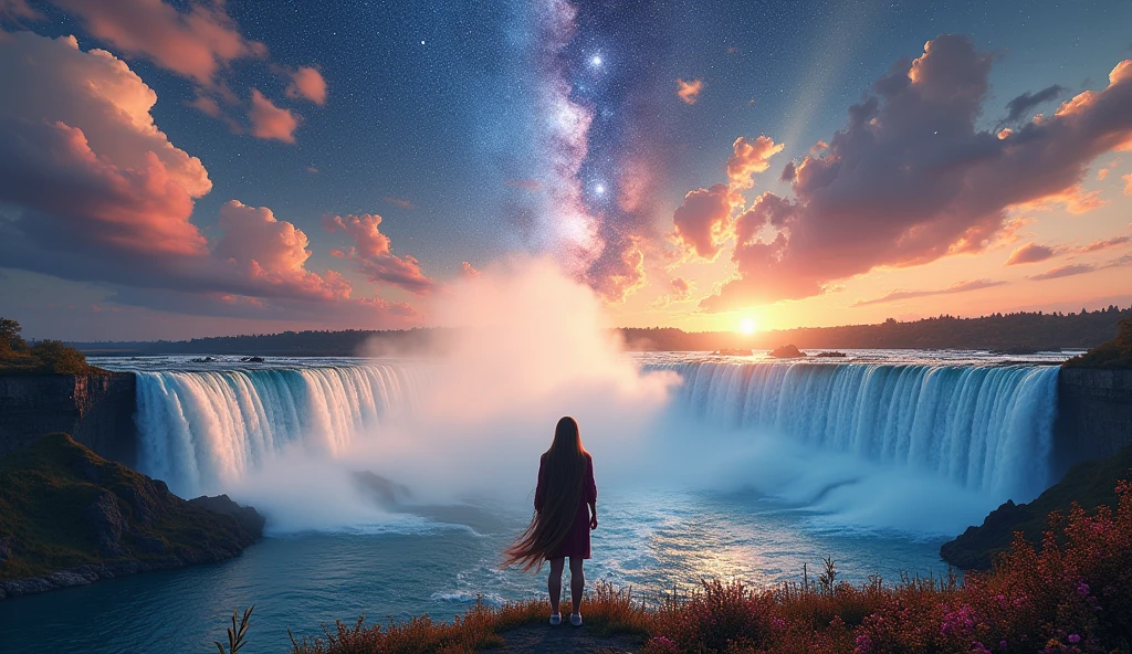 Nebulae galaxy stars Nebula starry_sky Sunset spacious SunRise panoramic sunshine waterfall deep path equirectangular "Niagara Falls" looking at the audience, realistic, long hair, long hair blown by wind, solo, flowers, sky, sky, outdoor, short hair, brown long hair, science-fiction, blur, grass, realism, clouds, blue sky, chest, lips, transparent, transparent, hyper_photo-realistic saturate meticulously intricate ultra optimal ultra_high-def ultra_high-quality accurate ultra_high-details ultra_high-res color-coded shading perfection reflex extreme improved Octane_rendered opengl-shaders glsl-shader UHD XT3 DSLR HDR "Fire Storm" symmetrical ruby invoke onyx Tourmaline opal reflection amber lava navy plasma earth incandescent flash-fire-shoot floraison Monarch monster butterfly tattoo naked sex nsfw multi various etc. --s 1000 --c 20 --q 20 --chaos 100