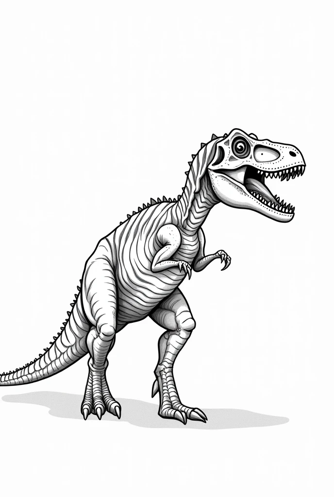 create dinosaur pictures to color in black and white in dimensions 26.6 x 20.4 x 0.4 cm