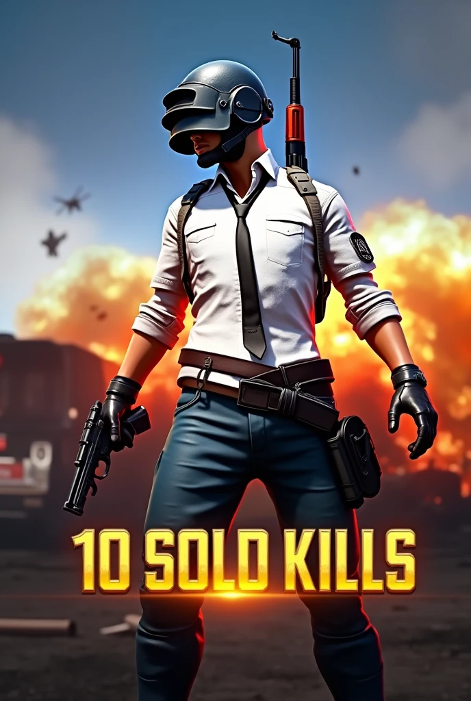 A bgmi thumbnail where I gave 9 solo kills. Please write below '10 SOLO KILLS'.