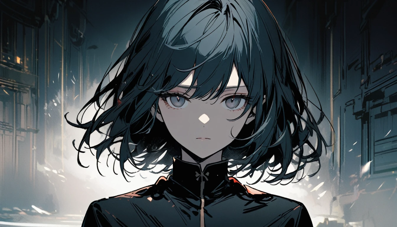 1 person, Expressionless