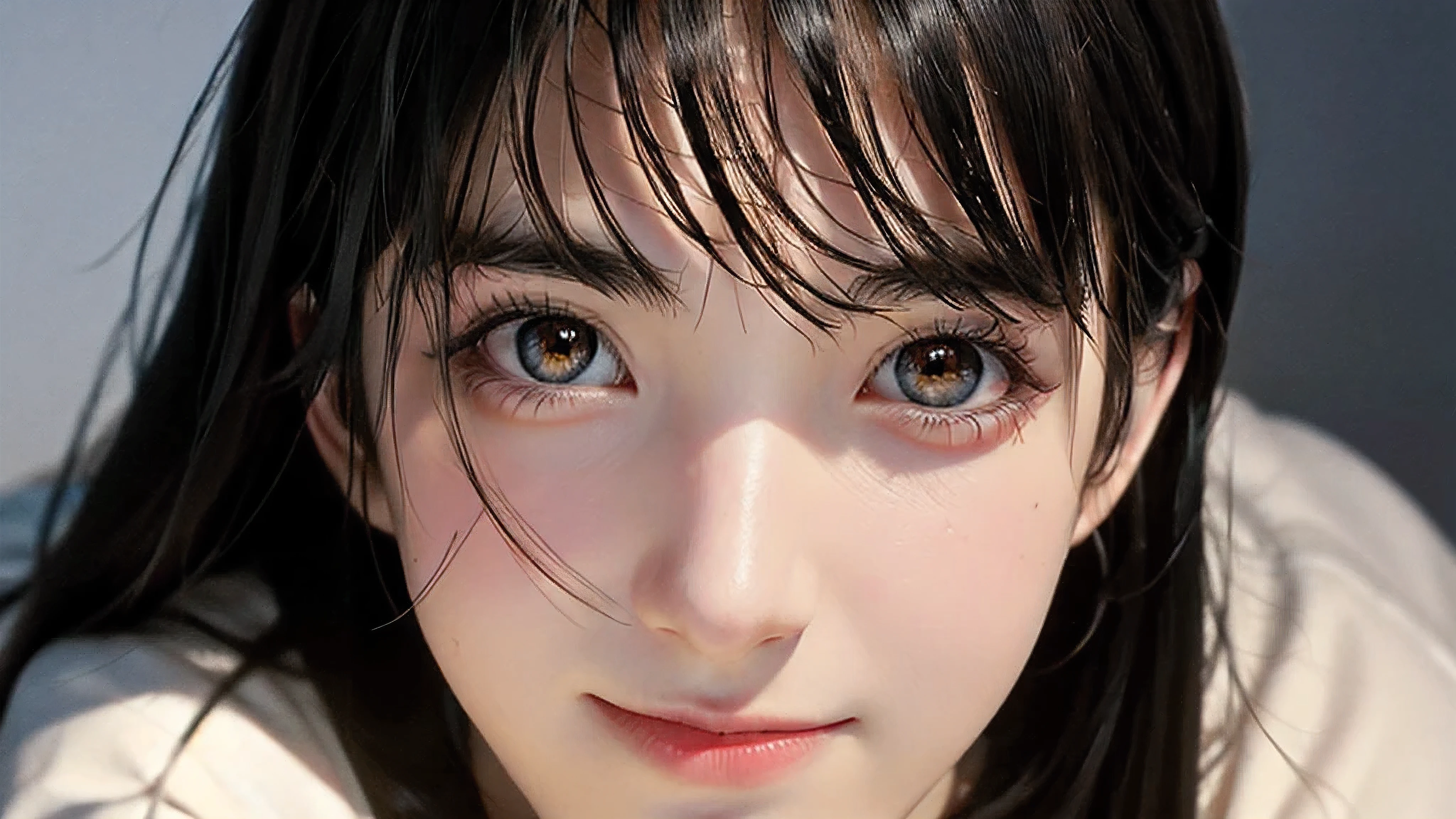(best-quality:0.8),, (best-quality:0.8), perfect anime illustration, closeup portrait of a pretty woman in the bed, shirt, sad, beauty, morning, wake up, short hair, sleepy, short hair cute, no make up.