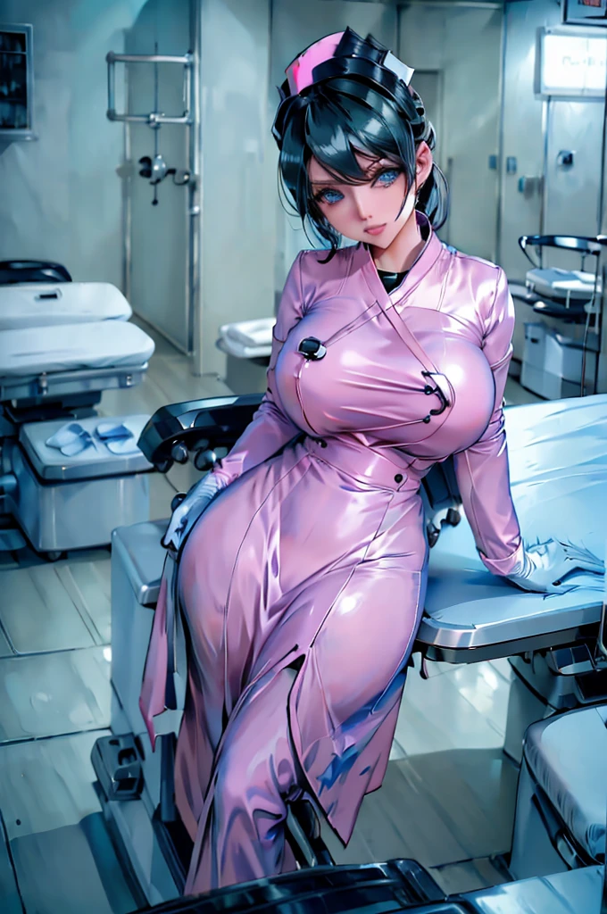 nurse uniform,hospital, latex nurse suit,nurses,busty,elbow gloves,labcoat,black hair woman,blue eyes , gigantic ,medical instruments,asian nurse,two nurses,speculum,examination room,oversize ,big ass ,strap on, lay on table ,legs spreaded,giving birth,gyno chair , dentist,Milf,latex,pink uniform,oversize breasts