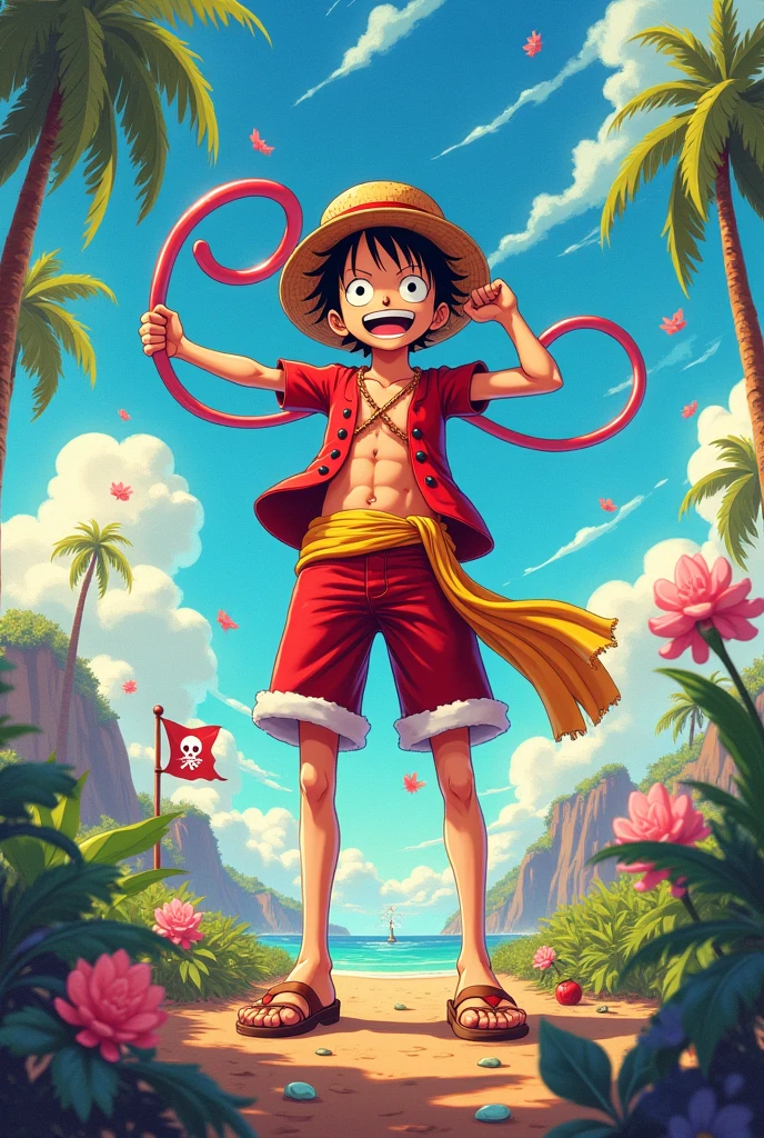 Girl monkey d luffy poster 