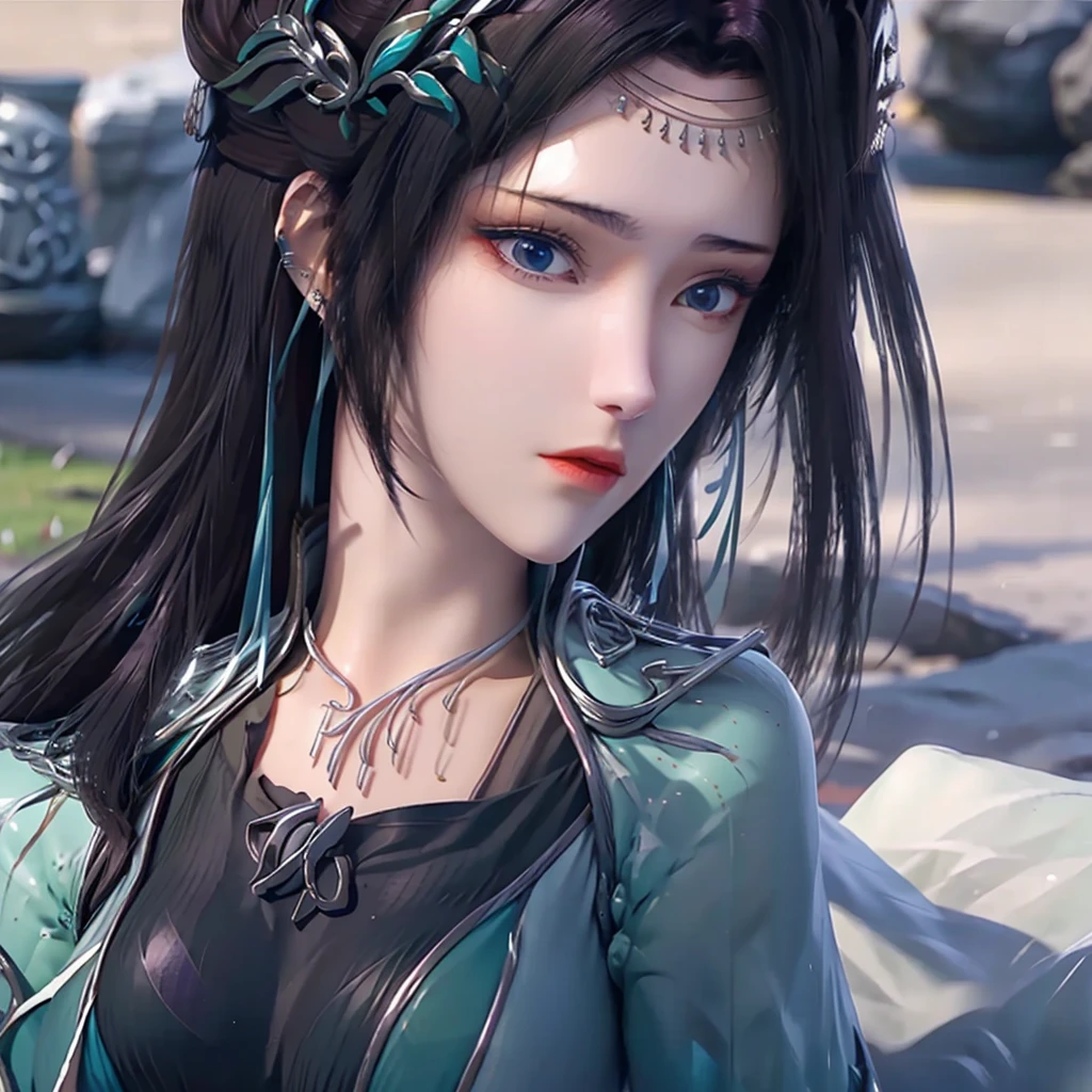 A beautiful girl named cailin, one of character in battle trough the heavens, donghua anime

