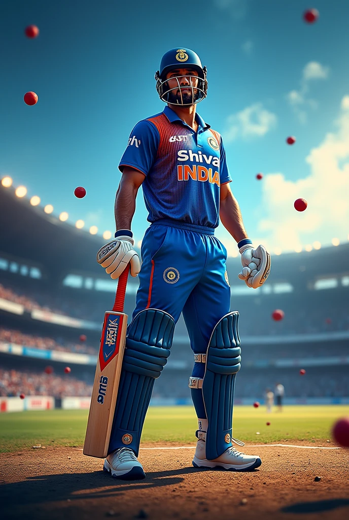 Make Cricket ms dhoni youtube banner and add letter name ( Shiva Cricket Shorts ) 
