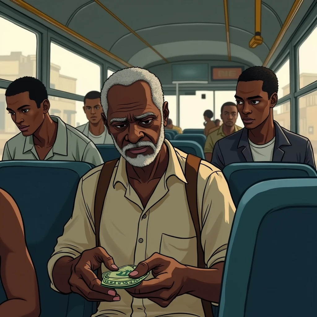A storyline of an African teacher who leaves school after being paid on end moth ,boards a bus to his home and along the way a thief steals his wallet, the teacher is embarrassed .The thief then goes ahead to use the money to help the teacher with the bus fare