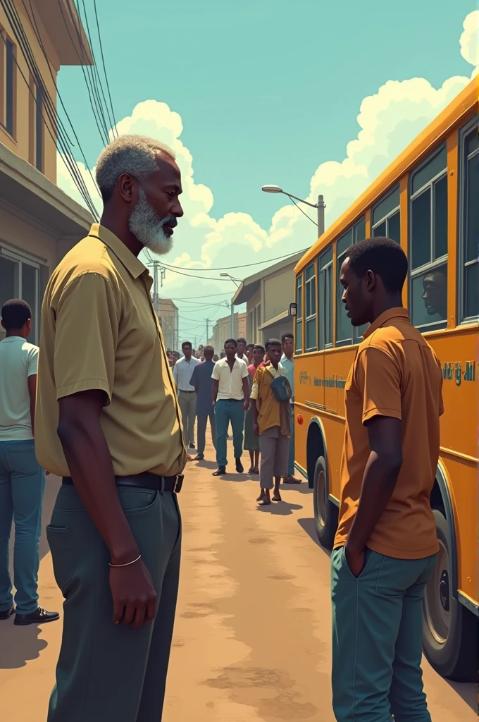 A storyline of a typical African 
teacher who leaves school after being paid on end moth ,boards a bus to his home and along the way a thief steals his wallet, the teacher is embarrassed  .The thief then goes ahead to use the money to help the teacher with the bus fare
