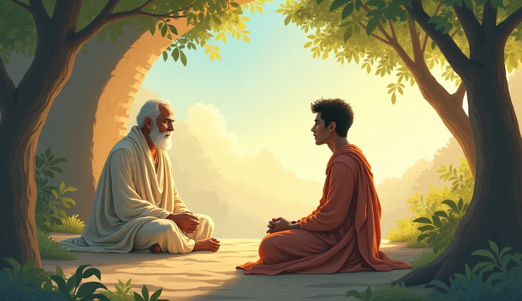 Ajay followed the saint’s advice. As days passed, his anxiety began to lessen. He realized the deep truth in the saint’s words. His life became peaceful, and his worries gradually faded away.