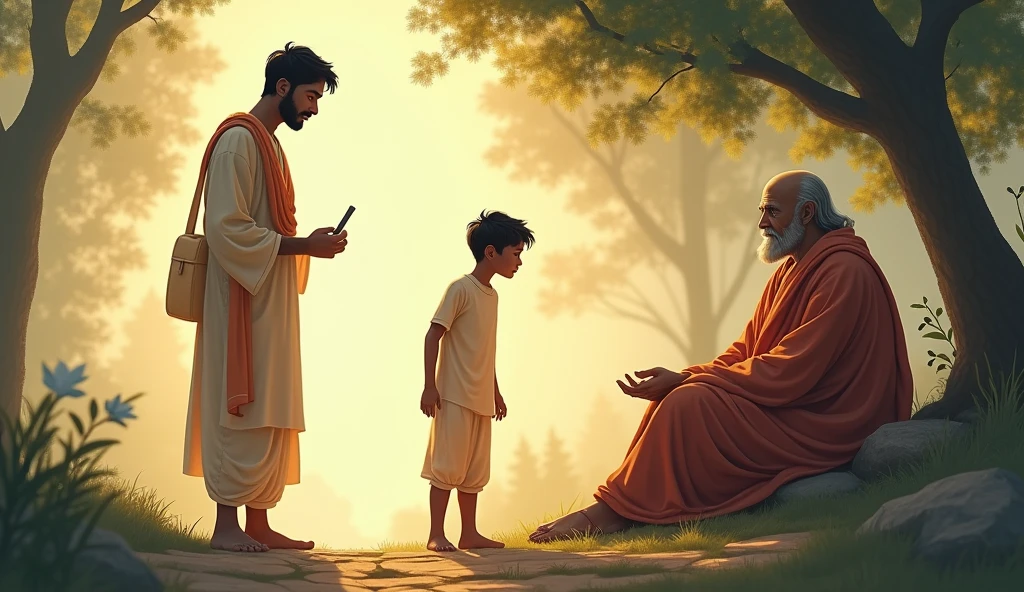Ajay followed the saint’s advice. As days passed, his anxiety began to lessen. He realized the deep truth in the saint’s words. His life became peaceful, and his worries gradually faded away.
