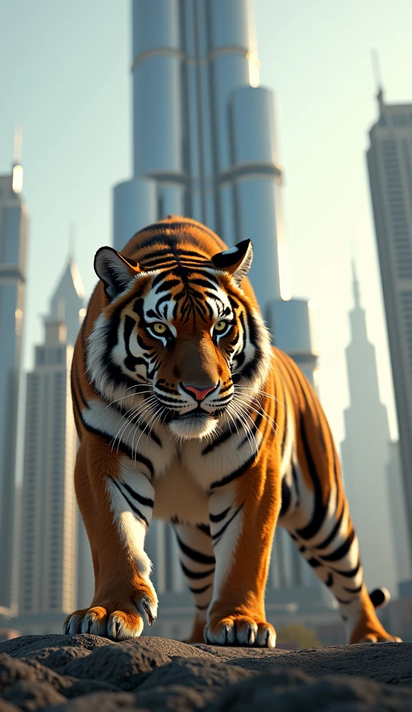 The Tiger on the top of Burj Khalifa