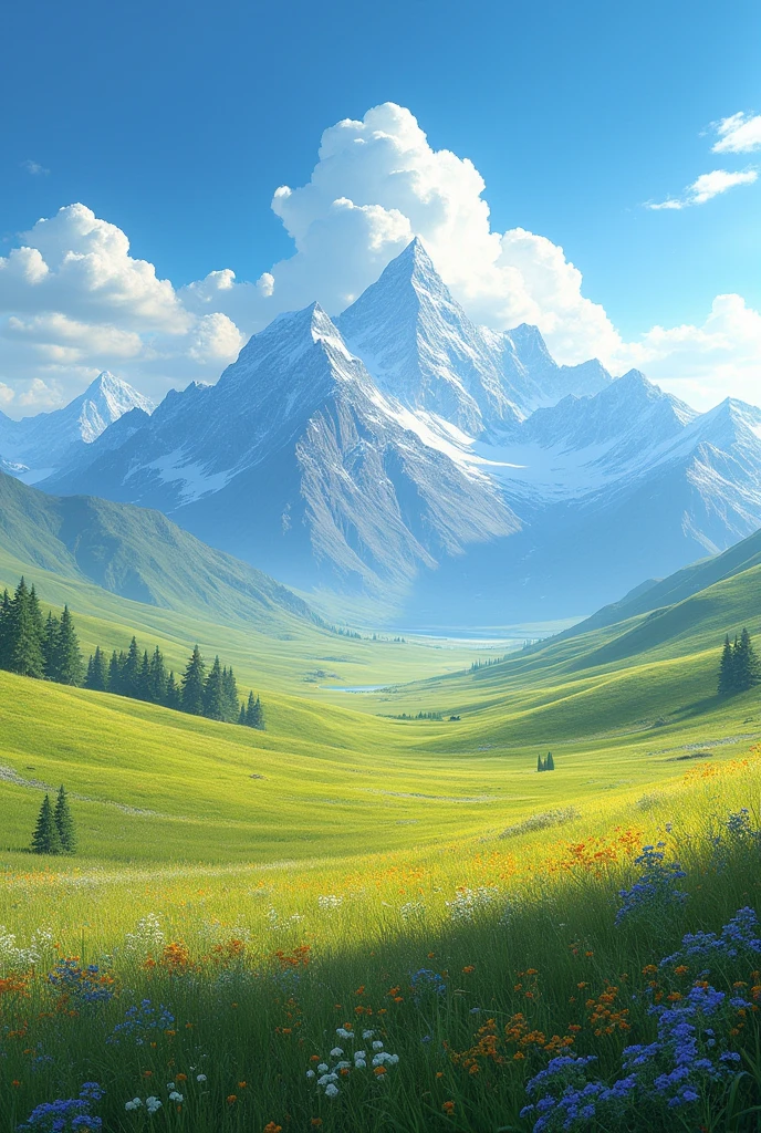 Kazakh steppe, summer, Mountains