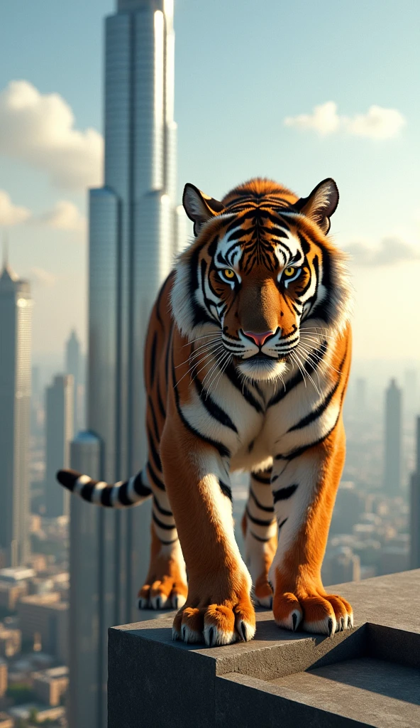 The Tiger on the roof top of Burj Khalifa