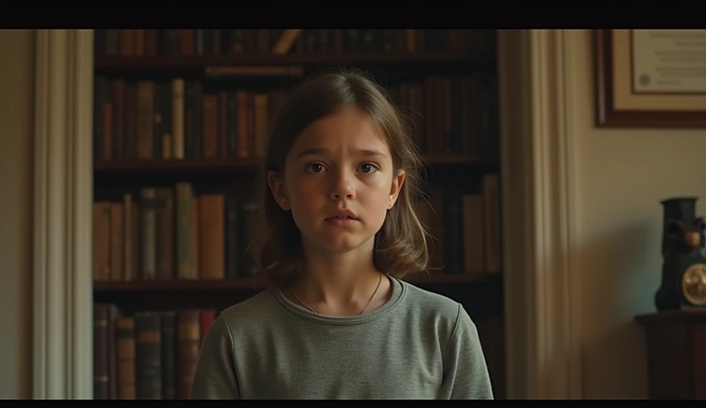 Girl expresses disbelief, insisting her father was just a historian and not involved in anything dangerous.