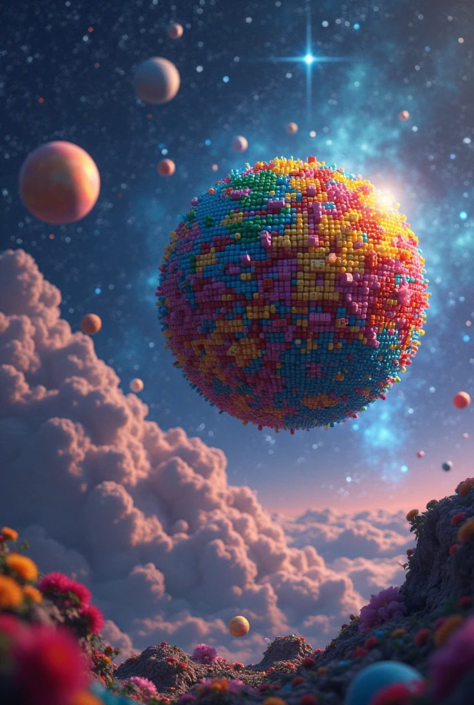 lego planet in solar system in galaxies