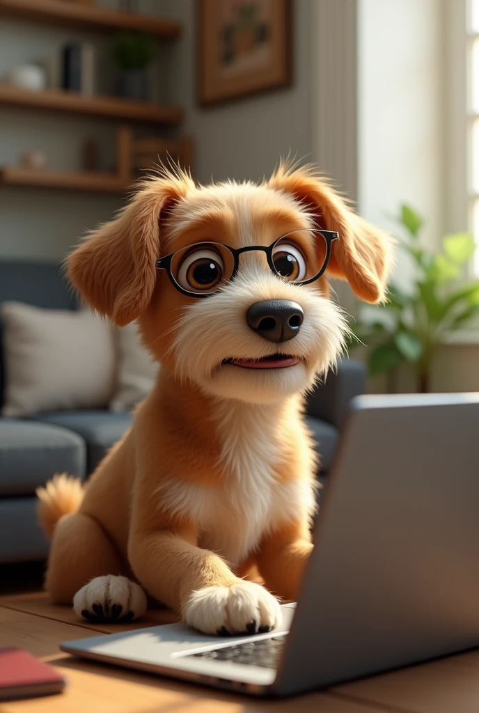 Dog commenting of Facebook