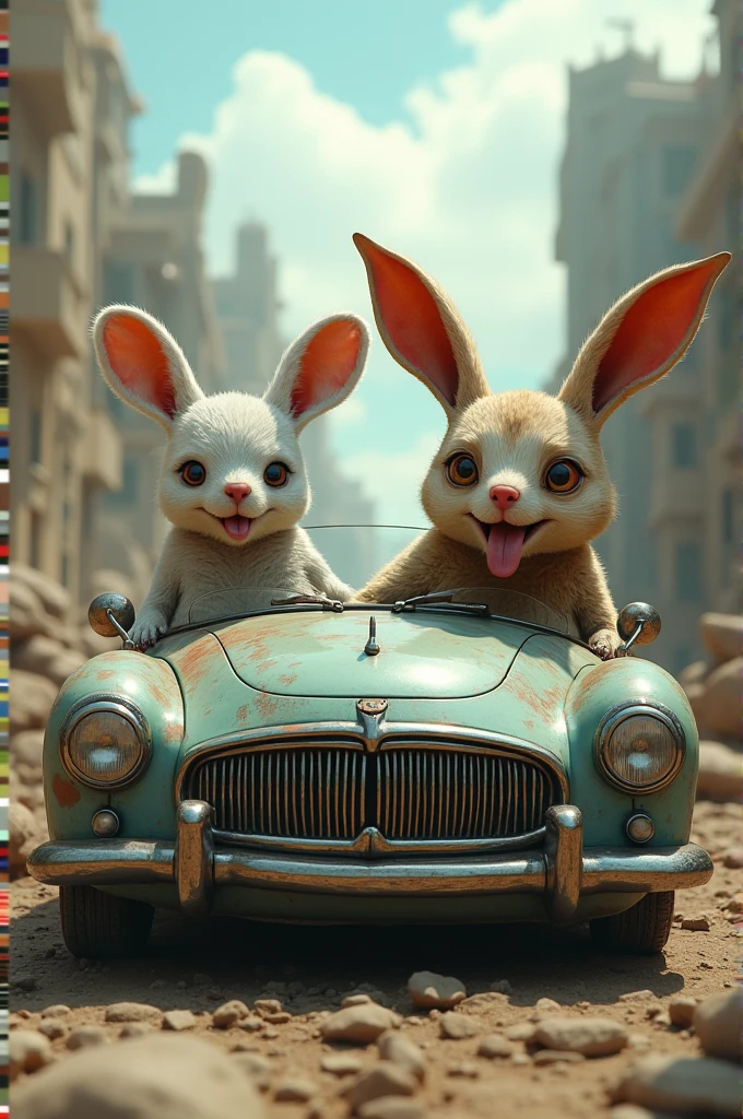 Cars have ears and tongues.
