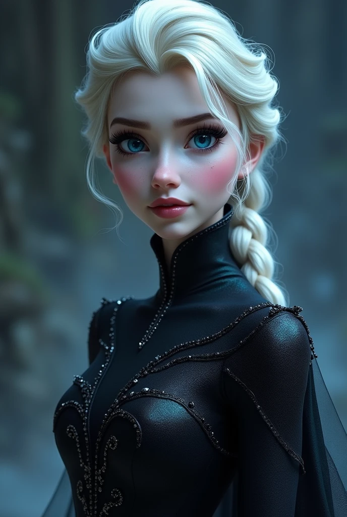 Disney elsa black shine