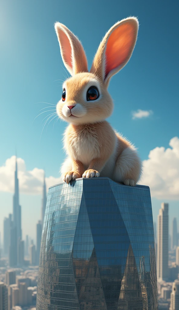 The rabbit on the top of Burj Khalifa