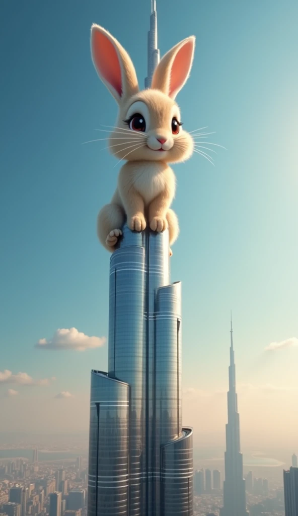 The rabbit on the top of Burj Khalifa 