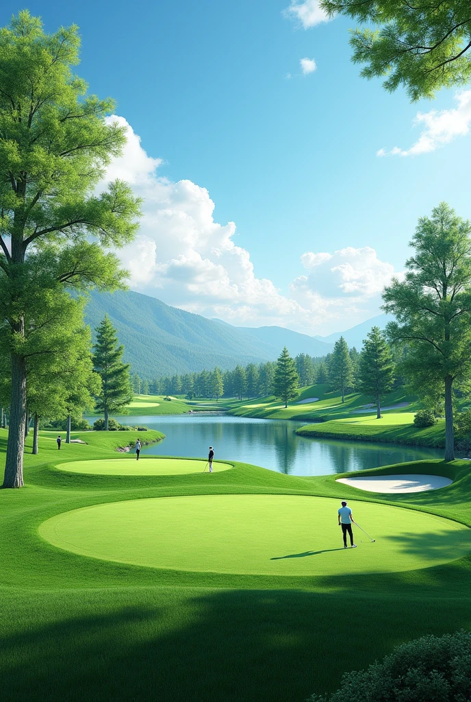 A golf course